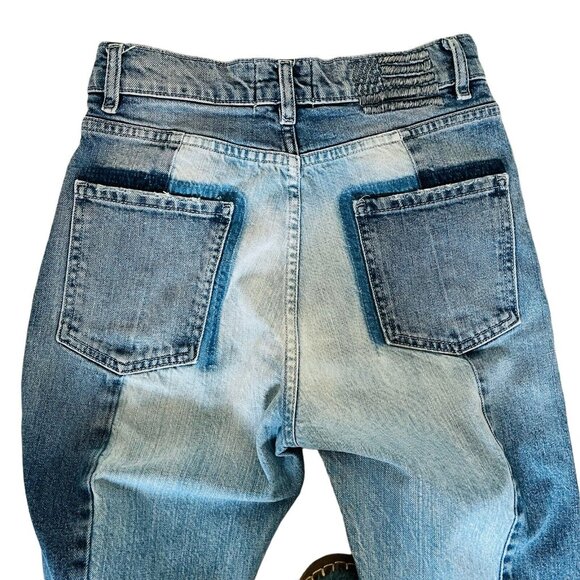 Revice Denim Lolita Two Tone Distressed Hem Jeans Womens Size 28 - Picture 5 of 14